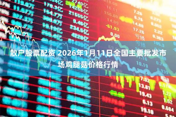 散户股票配资 2026年1月11日全国主要批发市场鸡腿菇价格行情